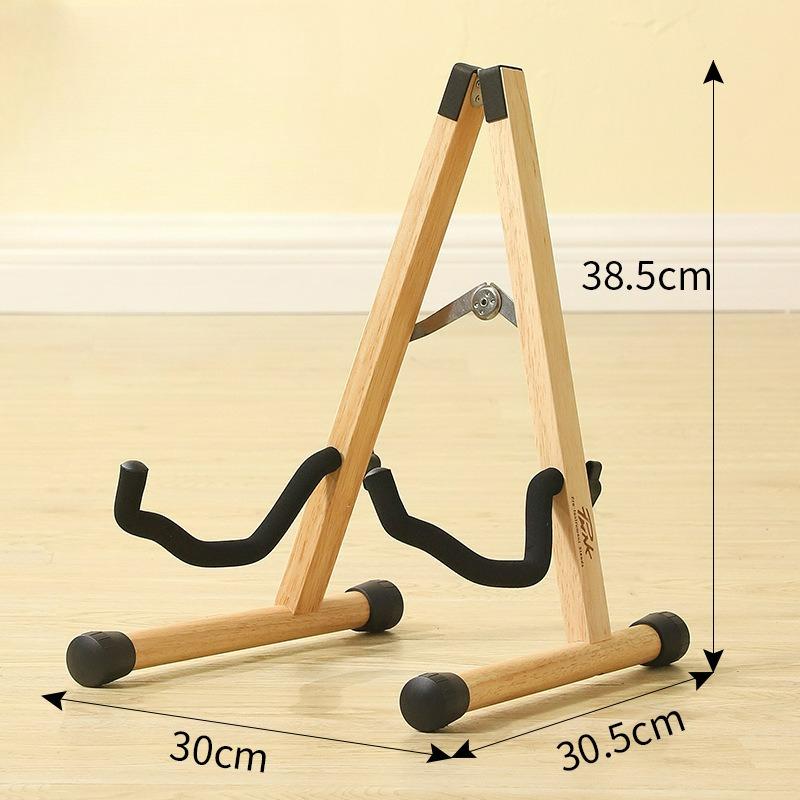 

Solid Wood A-Frame Guitar Stand - Mahogany Acacia Universal Guitar Support белый
