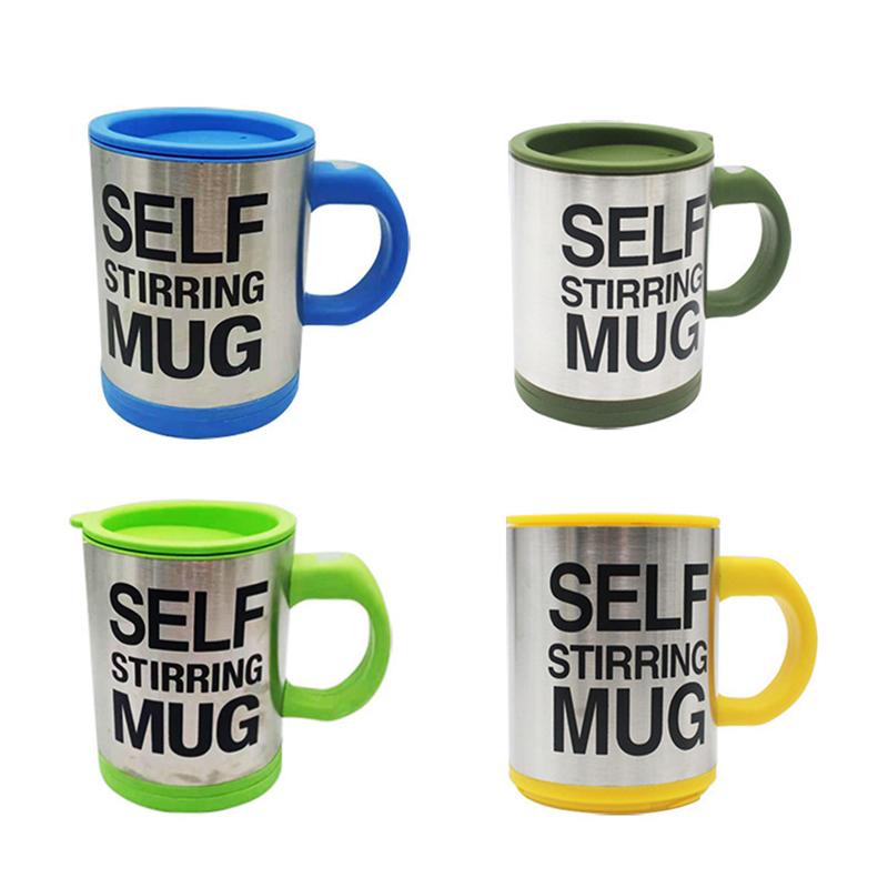 Mug 400Ml Electric Mixing Cup Lazy Automatic Self Stirring Coffee Milk Drink Mug Blender Stainless Steel With Lid Gift Box