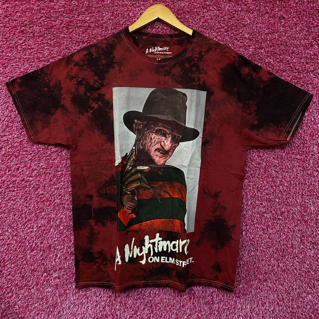 A Nightmare On Elm Street Freddy Kruger Tie Dye Tshirt Size 1x