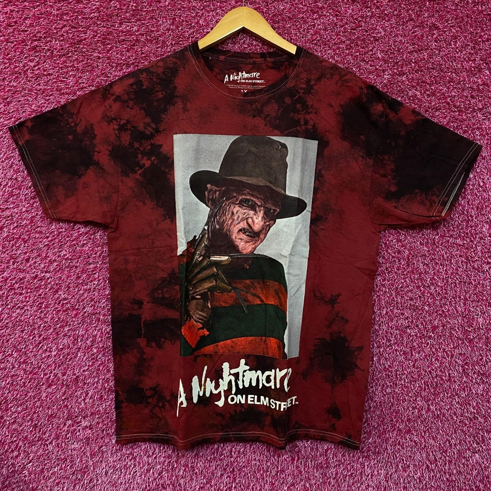 A Nightmare on Elm Street Freddy Kruger Tie dye Tshirt Size 1x L