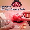 2/24/54W Pain Relief Massage Back Shoulder Body Heating Lamp Bulbs Health Care 1LED Light Infrared Therapy Bulbs