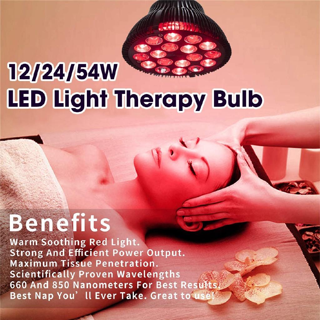 2/24/54W Pain Relief Massage Back Shoulder Body Heating Lamp Bulbs Health Care 1LED Light Infrared Therapy Bulbs