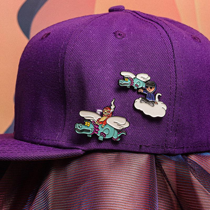 BELICOS SOMOS Retro Mexican Hat Pin Enamel Pin Sloth Boy BÉLICOS MORIMOS Badge Golf Cap Baseball Hat Clip Brooch Gift for Friend