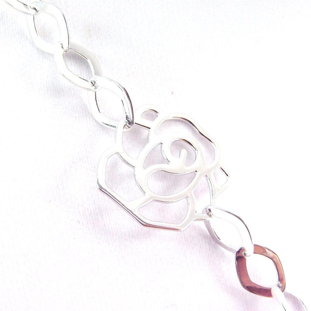 Les Trésors De Lily [G5639] - Silver Necklace 'Choreography'