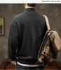 Men's Trendy Loose Half-Zip Stand Collar Sports Hoodie 2025 Spring/Autumn Collection