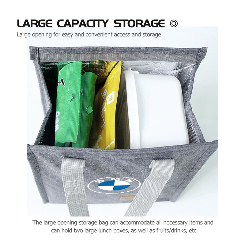 2025 Hot Handheld Insulated Box Waterproof Fresh Bento Travel Storage Bag For BMW E90 E60 E46 E39 F30 F10 E87 X3 X4 X5 X1 G30 G2