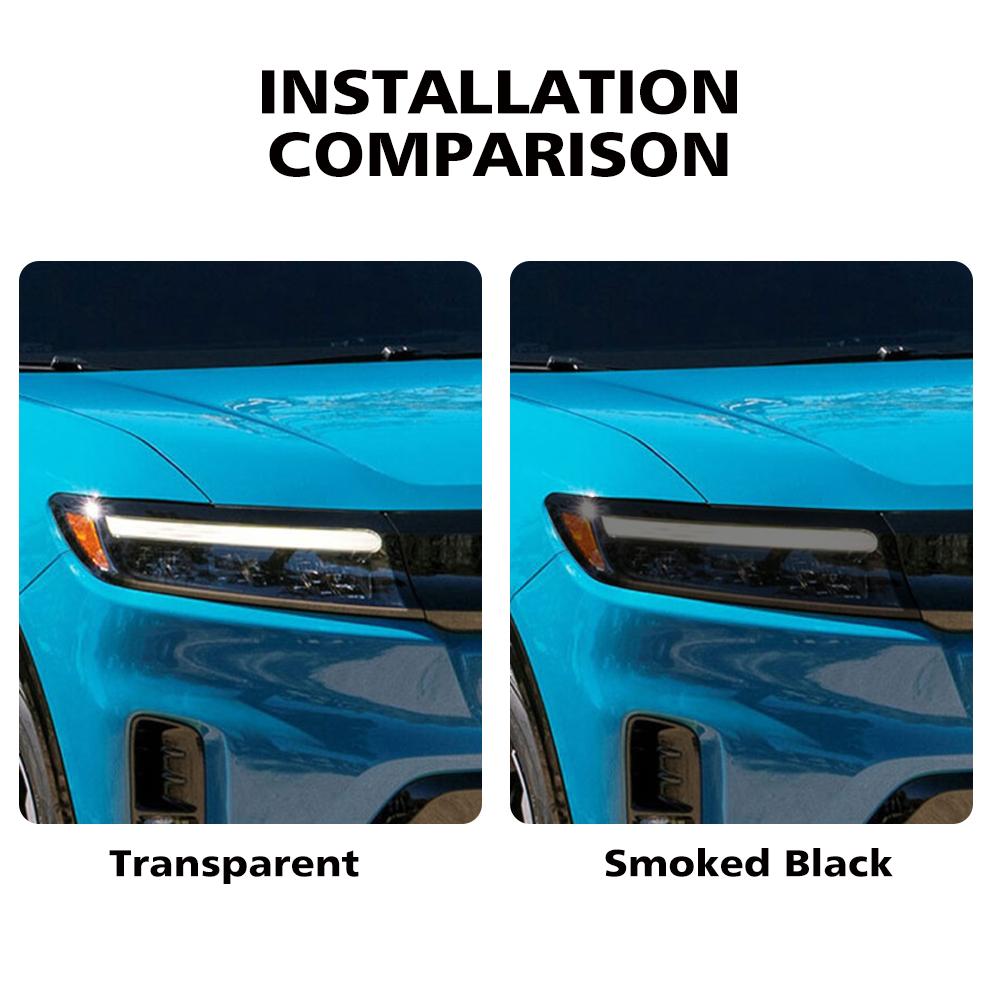 For Honda Prologue 2026-2026 Smoke Black Car Headlight Protective Film TPU PPF Vinyl Wrap Film Pre-cut Anti-Scratch Custom Fit