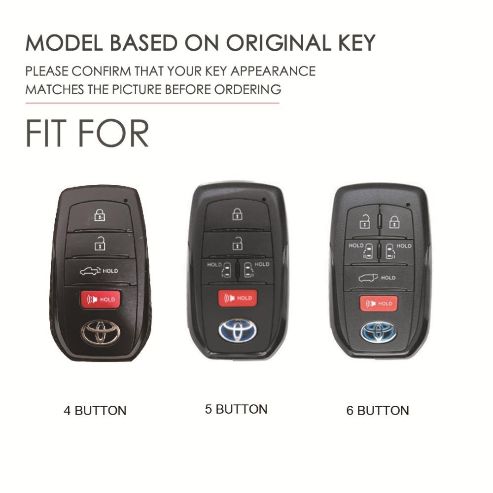 Husă cheie din piele naturală pentru Toyota Sienna Husă cheie auto premium Tundra