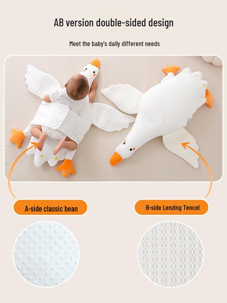 White Goose Tummy Soothing Pillow: Anti-Bloating & Colic Relief for Babies