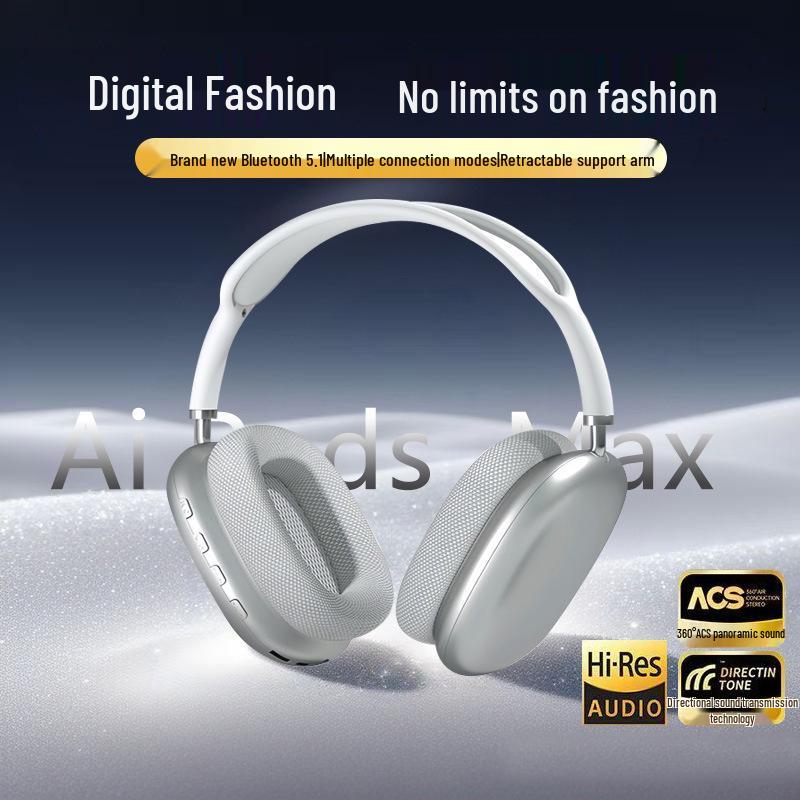 Huaqiangbei P9 Max Noise Cancelling Kabellose Bluetooth Over-Ear Kopfhörer für Apple