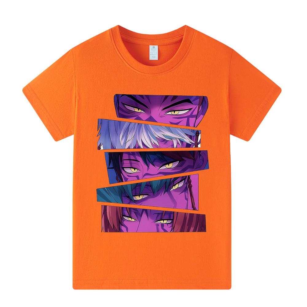 A1215 Kids Boys Girls Sajaboys Kpop Rumi Zoey Mira Print Short Sleeves T-shirt