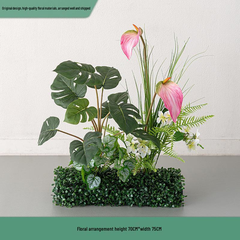 Greenery and Floral Art Installation for Open Spaces and Window Displays