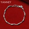 925 Sterling Silver 8-inch Exquisite Teardrop Bracelet for Women, Fashionable Wedding Accessories, Party Jewelry