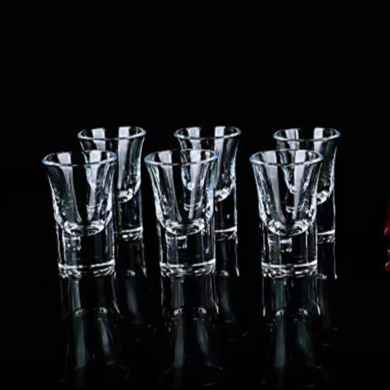 1pcs/6pcs Wine Glass Set Baijiu Cup Set Wine Dispenser Household Small Red Wine Cup Chinese Wine Cup Spirits Glasses Shot Glass