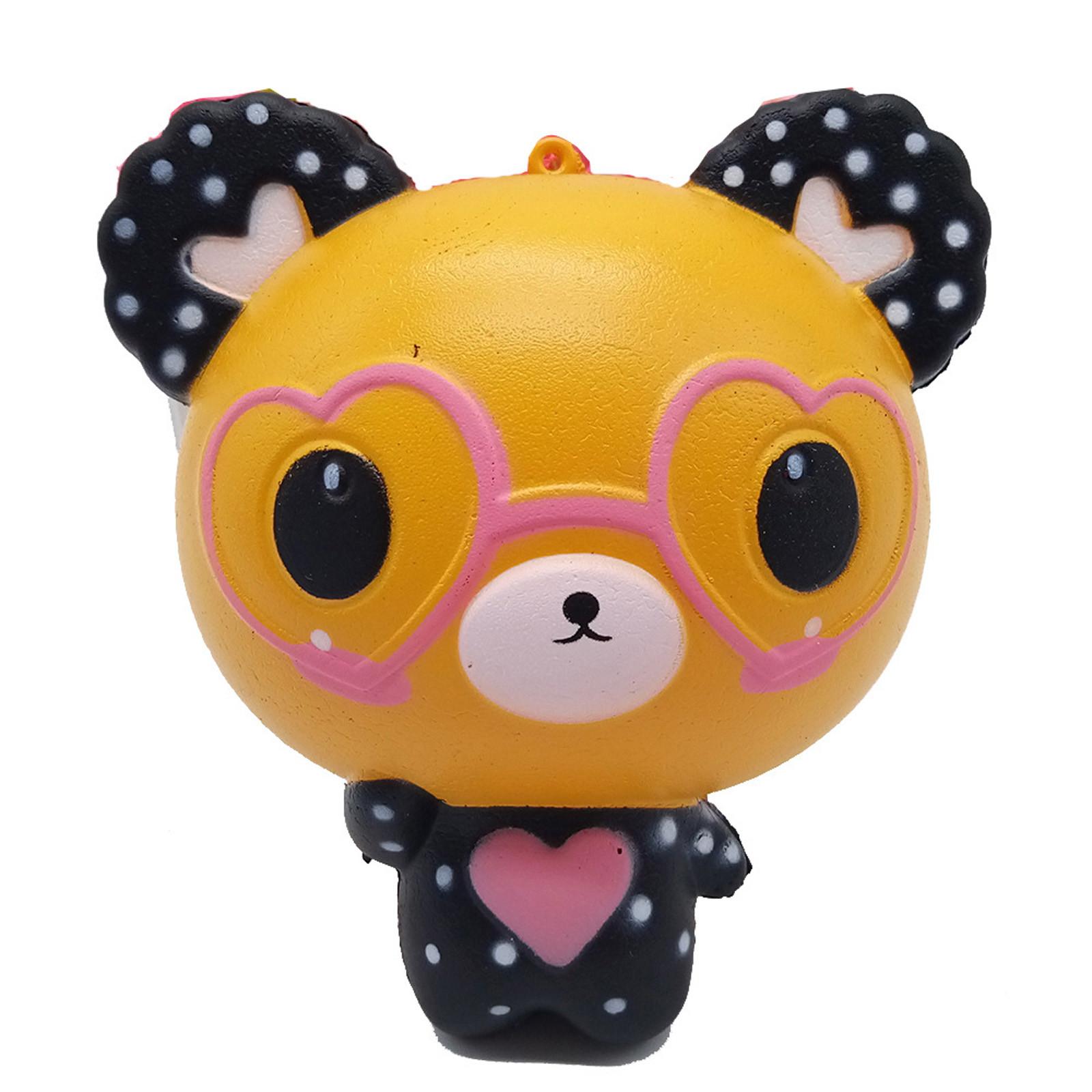 

Glasses Bear Cute Slow Rising Toys Stress Reliever Toy