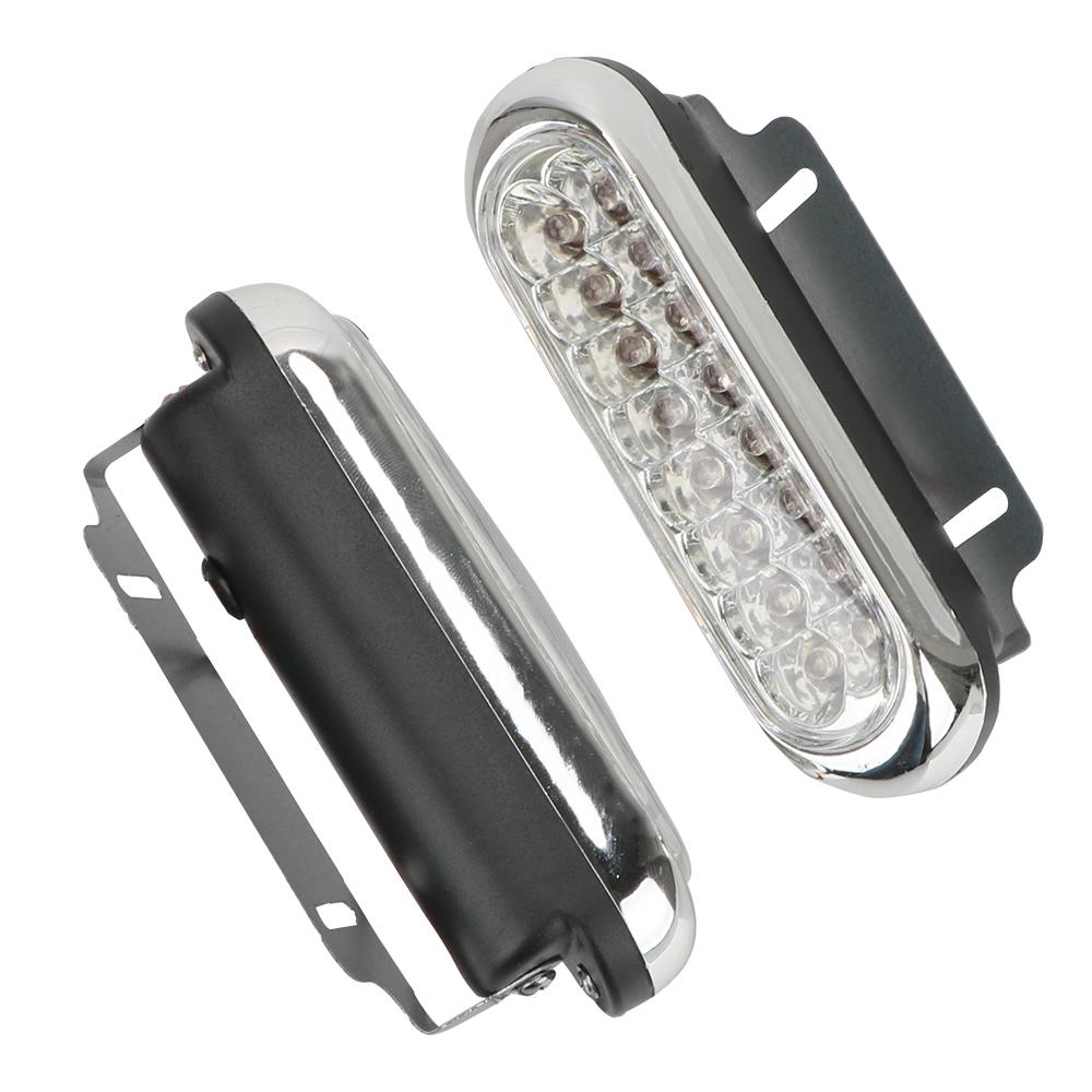 Buy 2pcs 12V Fog White Light DRL Daytime Running Lamp Universal 16 LED Car Van DRL Day Driving