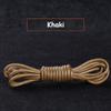 1Pair Cotton Waxed Shoelaces Round Oxford Shoe laces Boots Laces Waterproof Leather Shoelace Length 60/80/100/120/140/180cm