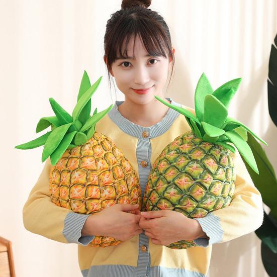 Oreiller Ananas Remplissage Doux en Coton PP Peluches Réalistes Accessoires Fruits Ornement de Canapé Mignonne Simulation Ananas Jouet Fruit en Peluche Décoration de Maison
