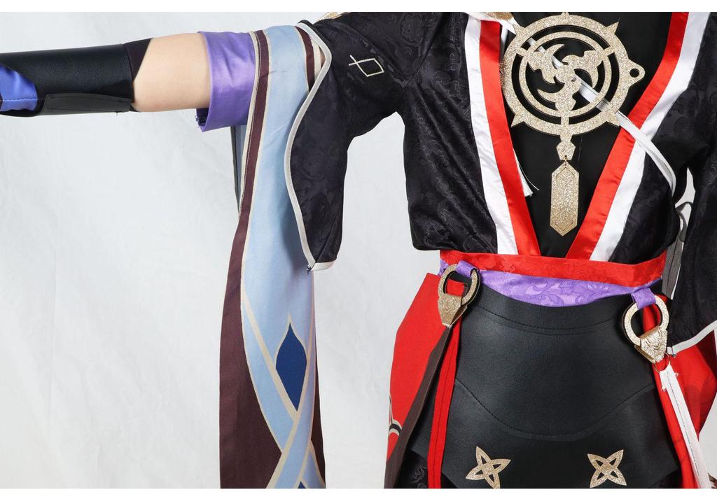 Genshin Impact Cosplay Costumes: Thunder Element Kuni Kunisaki & Wind Element Wanderer Scaramouche Anime Outfits