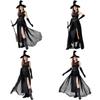 Halloween Wiccan Attire For Women With Stage Ready Polyester Fabric For Costume Party Night