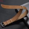 PU Leather Watchband 24mm Watch Accessories 22mm Military Leather Watchband Strap Artificial Leather Bracelet 18mm 20mm