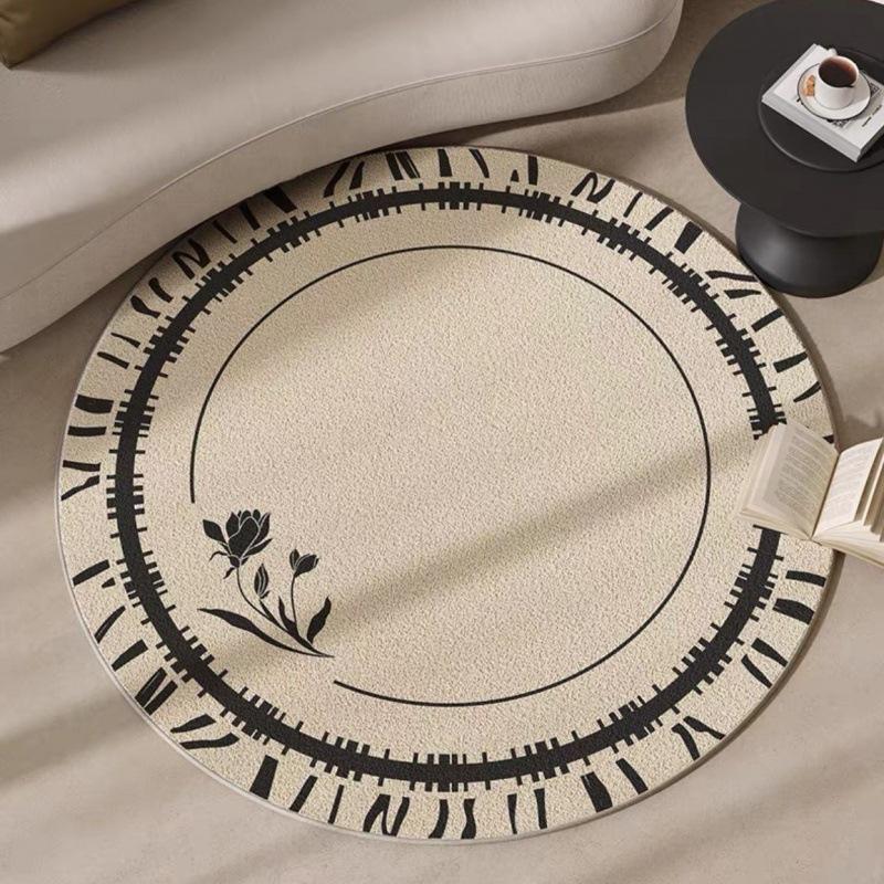 Circular Carpet Living Room Tea Table Carpet Light Luxury Bedroom Bedside Carpet Cloak Room Rocking Chair Foot Mat