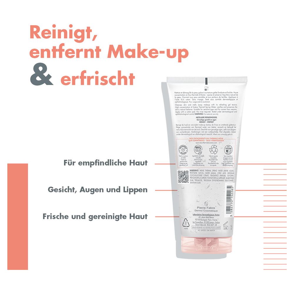 Avene Micellar Gel Makeup Remover 100ml