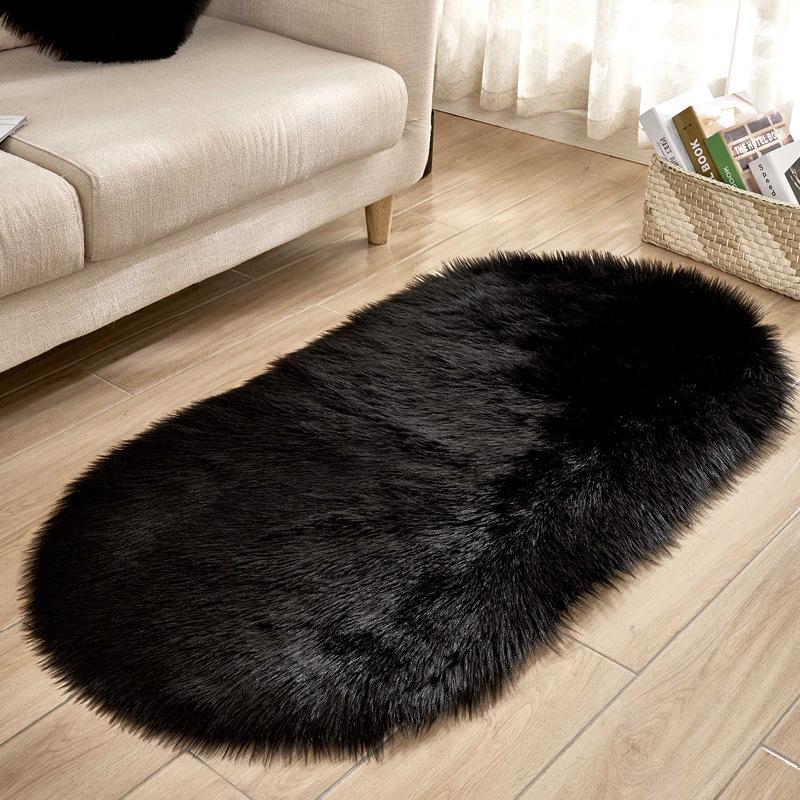 European Style Non-Slip Imitation Wool Carpet - Dirt-Resistant Living Room Sofa Floor Mat