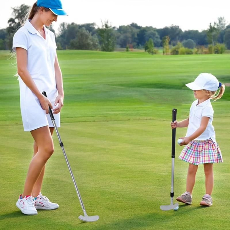 Foldable Golf Practice Putter Rusts Resistant Aluminum Double Hand Orientation for Golf Enthusiasts