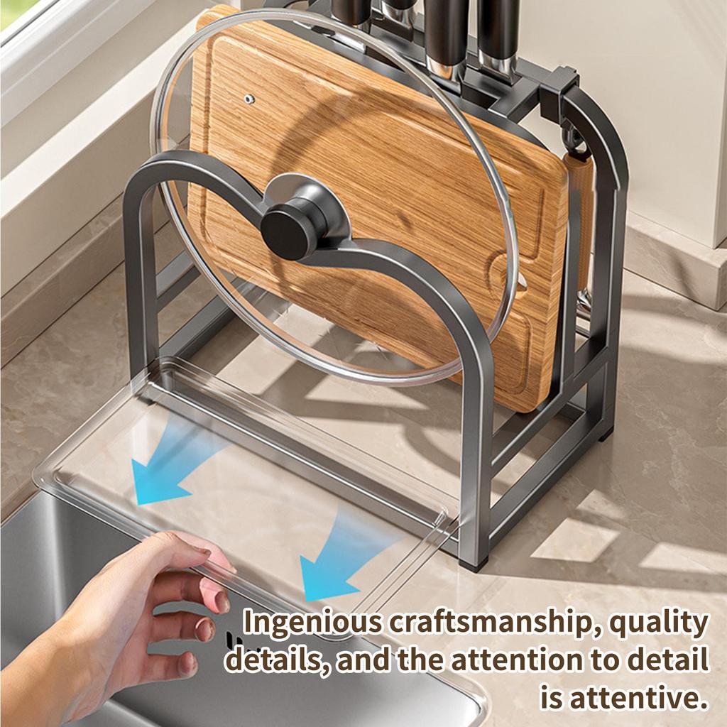 Topfdeckelhalter Schnell abtropfend Rostfrei Platzsparend Geschirrständer Küchenarbeitsplatte Töpfe Deckelhalter Für Wohnung Schlafsaal Wohnmobil