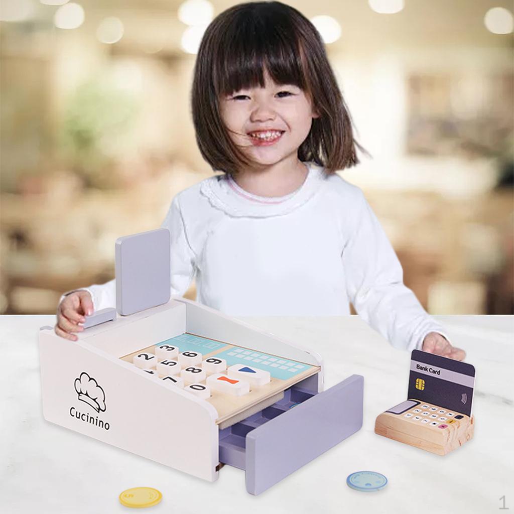 Play House Toy Playset Simulate Life Scenarios Learning Creative Preschool Cashier