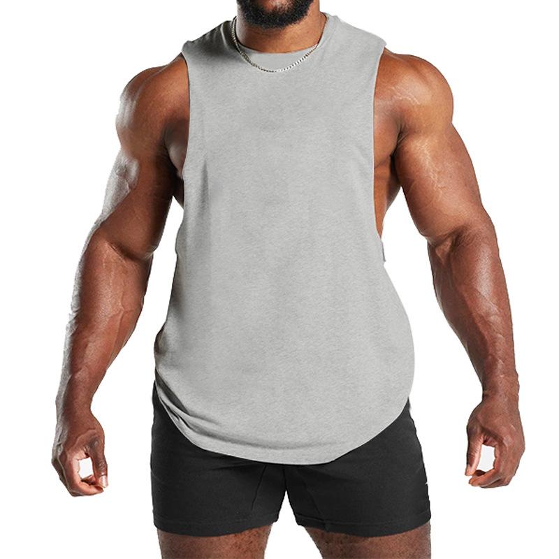 Summer Men's Gym Tank Top Fitness Training Clothing Quick-drying Loose Bodybuilding Sleeveless Shirt Men Fashion Basketball Vest