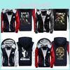 Gemütliche und warme The Walking Dead Print Sweatshirts für Herren mit gerippten Bündchen