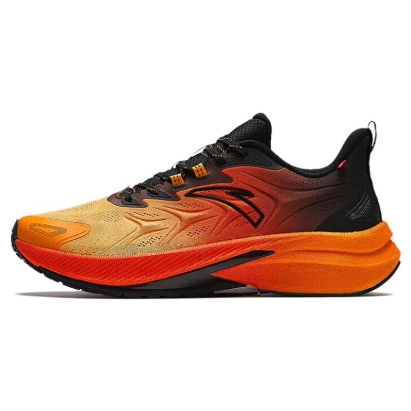 

Anta Rocket 5.0 Anti Slip Wear Resistant Low Top Running Shoes Men s Black Orange Sneakers 112345523-2 40