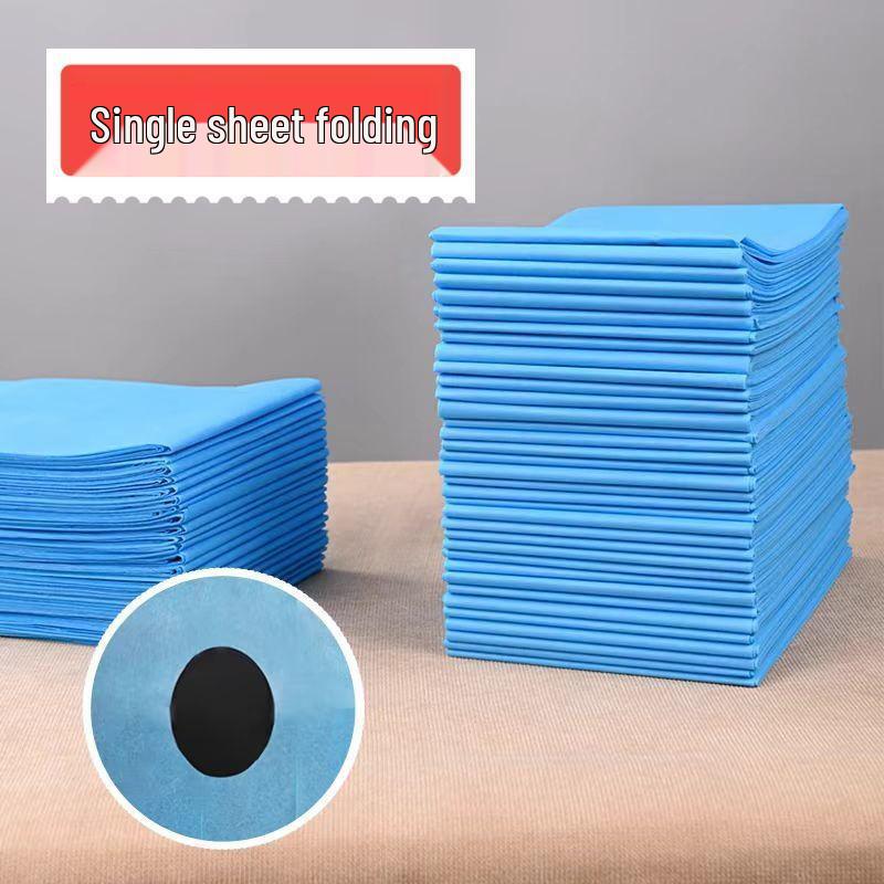 Waterproof Non-Woven Salon Bed Sheets - Oil-Proof & Thickened for SPA, Foot Bath, or Beauty Salon