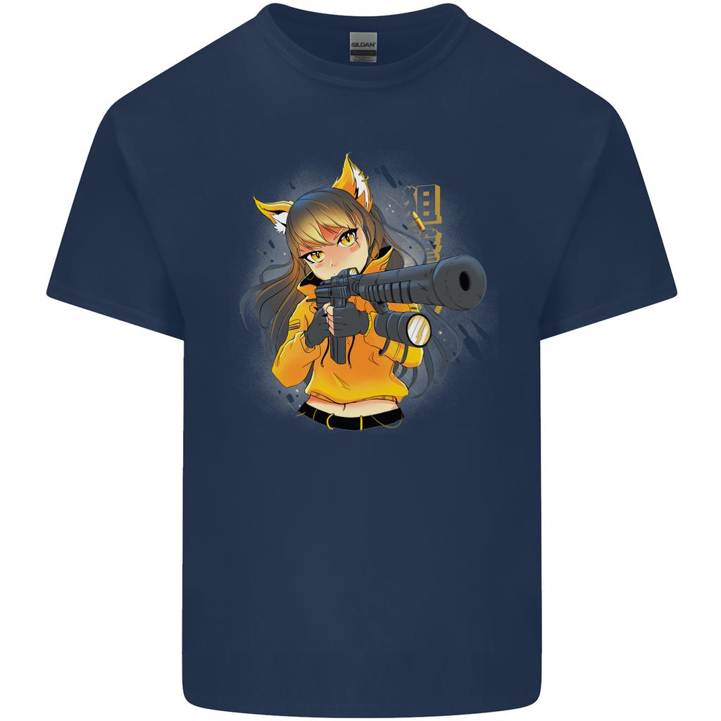 Anime Gun Girl Unisexs Light Cotton TShirt