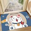 Entranceway Cartoon Lucky Cat Doormat Anti Slip Easy To Clean Entrance Door Ins Style Carpet Home Decor