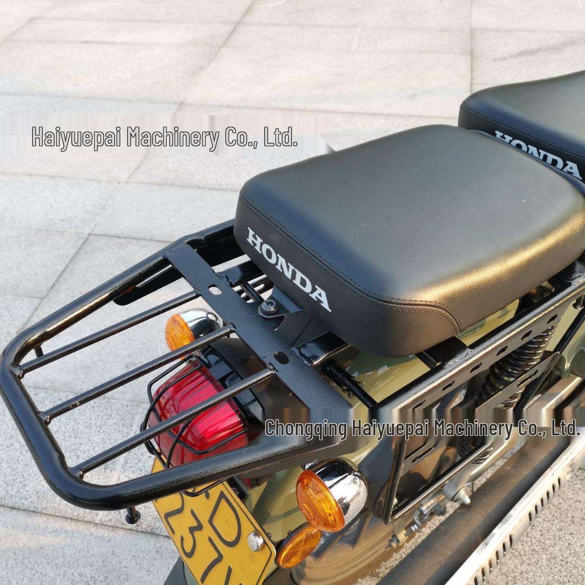 

Haiyuepai Расширенное сиденье с кофром для Honda Cub CC110: Утолщенный, усиленный и включает багажник для хранения.