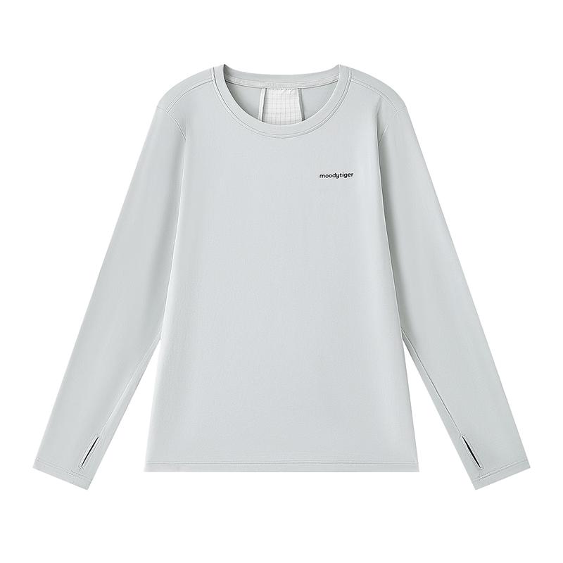 MoodyTiger Kids' Long-Sleeve Athletic UV Protection T-Shirt