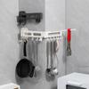 Plastic Spatula Spoon Hanging Bracket Folding Utensil Rack Kitchen Wall Hooks  for Home