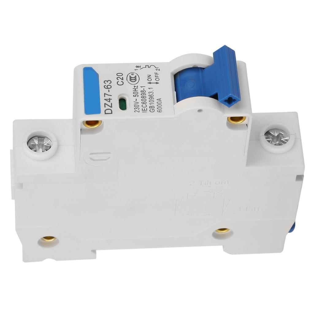 1P Miniature Circuit Breaker For Small Power Generation System DZ4763 230V 20A