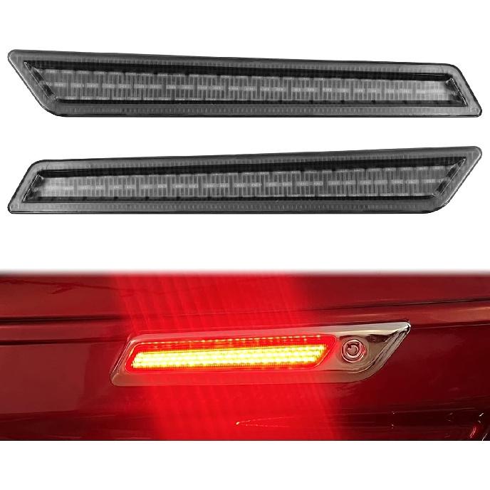 HDBUBALUS Saddlebag Latch Lights Cover Turn Signal Brake Light Fit for Harley Touring Street Glide Electra Glide Road Glide Road King Ultra Limited