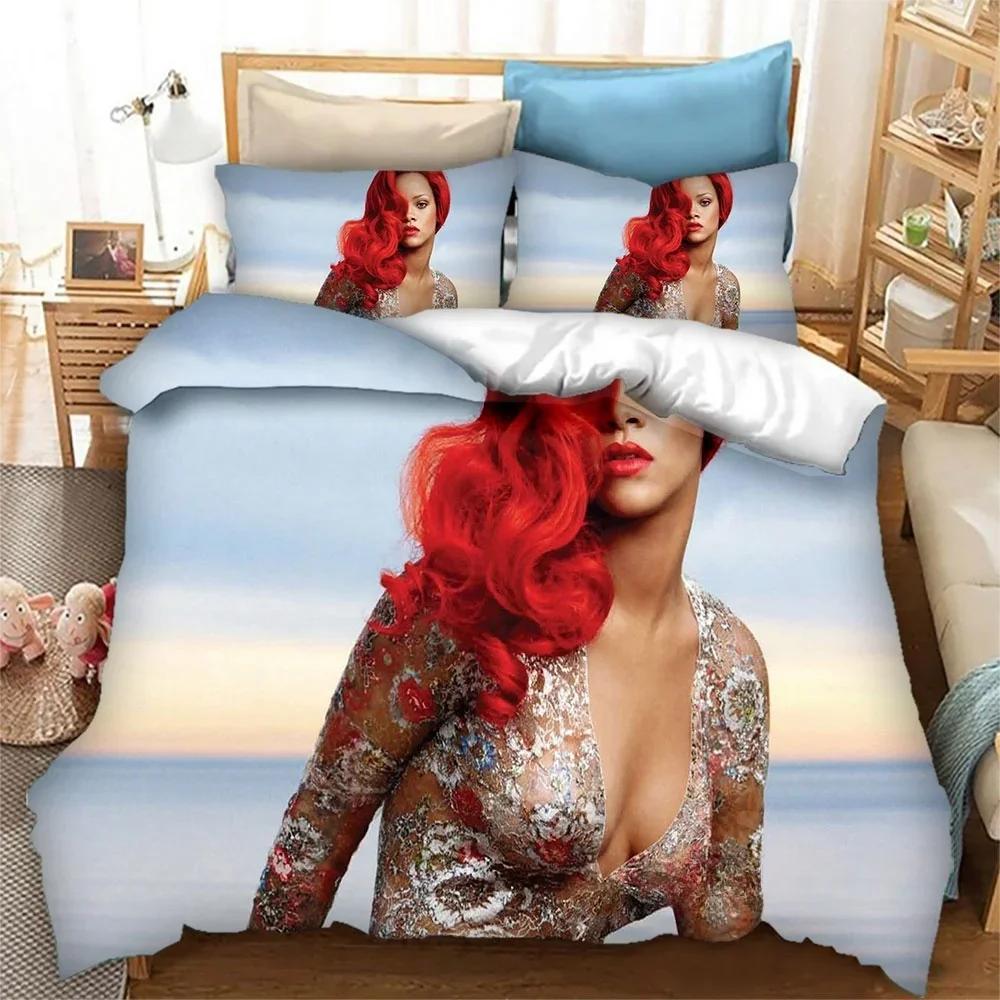 Singer NH Star Printed Bedding Set Boys Girls Twin Queen King Size Duvet Cover Pillowcase Bed Boys Adult Bedroom Home Textiles