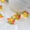 2/3/6M Christmas Decoration Artificial Maple Leaf Leaves LED Light String Lantern Garland Home Party DIY Decor Halloween New Year