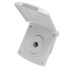 RV Gravity City Water Inlet White ABS with Magnetic Locking Cover for Boat Trailer