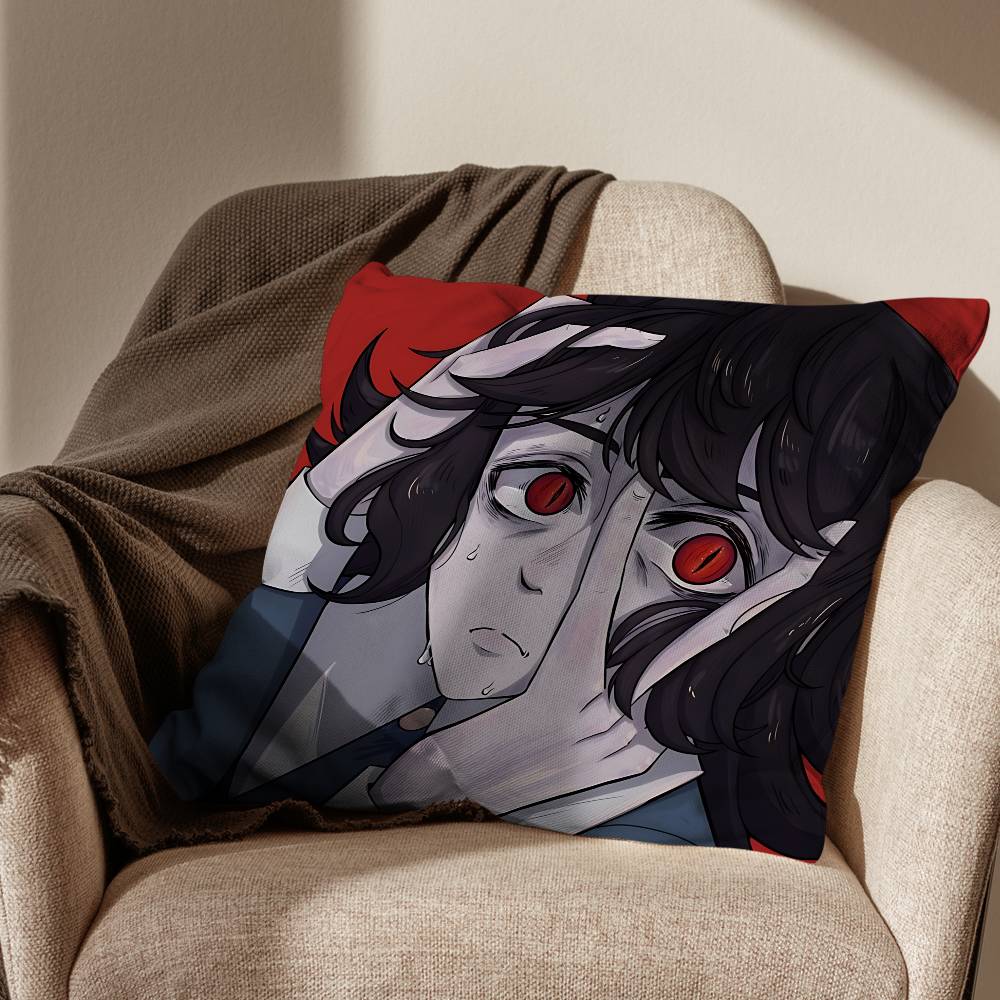 Cool Abaddon HHaunted Hotel Pillow Case Antidustmite Pillowcase Invisible zipper silky short plush Sofa cushion cover