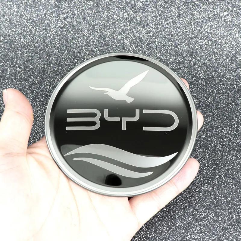 HBZBP1 Car Steering Wheel Metal Protective Cover for BYD Atto 3 Yuan Plus Seagull Dolphin Seal Stainless Modified Sticker Fashion New