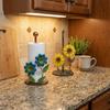 Anti-Skid Flower Shaped Tissue Holder Freestanding Paper Towel Rack  Dining Table