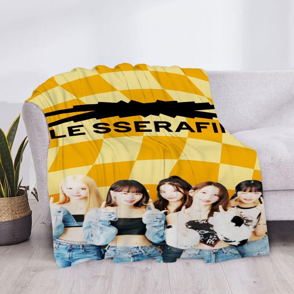 Couverture de canapé Le Serafim Couvertures douces et moelleuses Maison et décoration Jeté Lit Genou Personnalisé Anime Luxe Jetés Mignon pour enfants