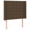 VidaXL Tête de Lit à LED Meuble de Chambre à Coucher Accessoire de Lit Simple Tête de Cadre de Lit Intérieur Marron Foncé 3124459